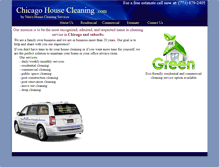 Tablet Screenshot of chicagohousecleaning.com